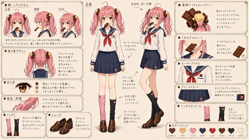 初代ちょこばたの設定資料